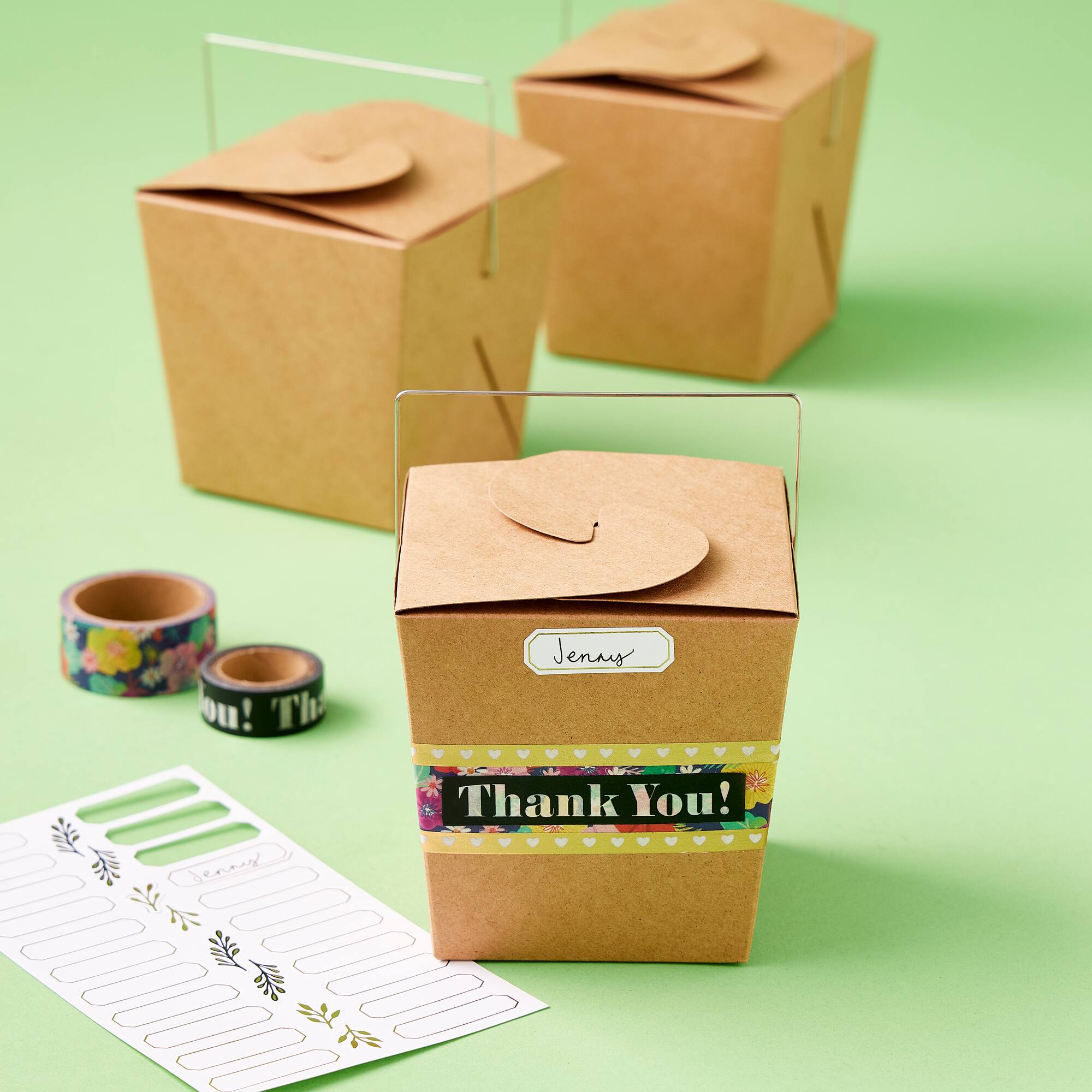 4" Kraft Take-Out Box Set by Celebrate It™
